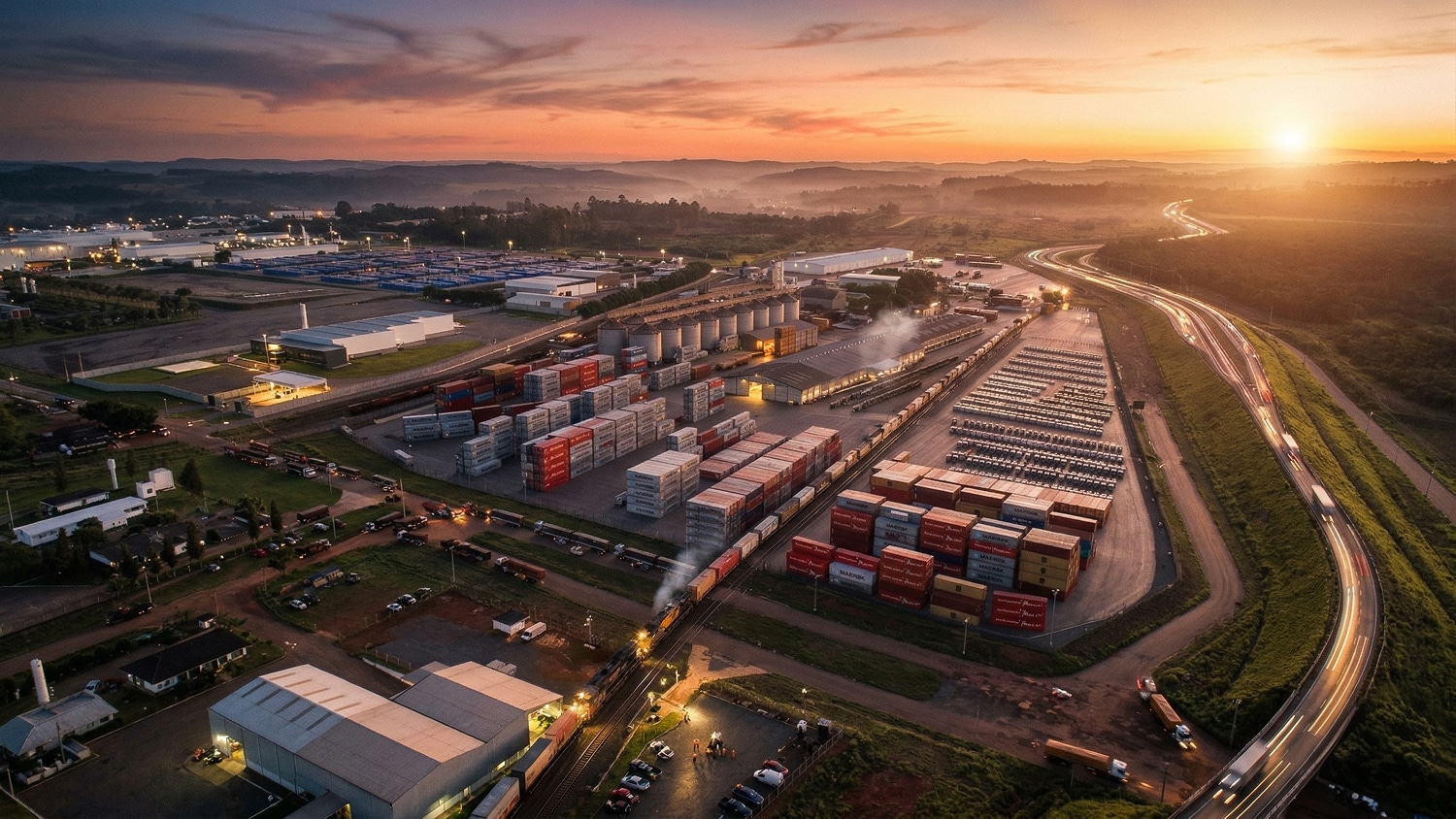 Terminal LOGAR — vista aérea